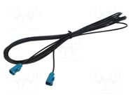 Cable; 5m; Fakra female,both sides; Car brand: universal MTA