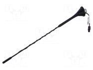 Antenna; car top,automotive; 390mm; DAB; 100mm; Ømount.hole: 19mm MTA