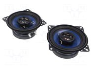 Car loudspeakers; two-way; 100mm; 80W; 90÷20000Hz; 4Ω; 91dB; 2pcs. MTA