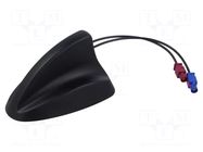 Antenna; automotive,SHARK; 5G,GNSS,GSM,LTE,UMTS; Fakra; 3÷5VDC MTA