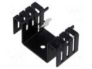 Heatsink: extruded; U; black; L: 23.62mm; W: 48.26mm; H: 24.13mm STONECOLD