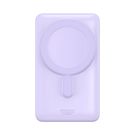 Baseus Magnetic Bracket Wireless Fast Charge Power Bank 10000mAh 20W Purple（With Xiaobai series fast charging Cable Type-C to Type-C 60W(20V/3A) 50cm White）, Baseus
