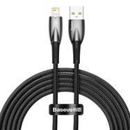 Baseus Glimmer Series cable USB-A - Lightning 480Mb/s 2.4A 2m black, Baseus