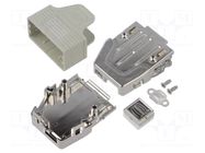 Enclosure for connectors: D-Sub; D-Sub 9pin,D-Sub HD 15pin HARTING