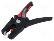 Stripping tool; 0.08÷16mm2; Wire: round; 190mm KNIPEX