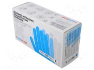 Protective gloves; Size: L; blue; nitryl; 100pcs. PLAST