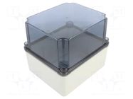 Enclosure: multipurpose; X: 179mm; Y: 155mm; Z: 158mm; light grey PCE