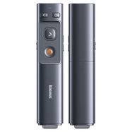 Baseus Orange Dot AI Laser Pointer with Automatic Voice Transcription, Dual Lasers - Gray, Baseus