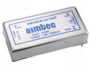 Converter: DC/DC; 30W; Uin: 9÷36VDC; Uout: 5VDC; Uout2: -5VDC; THT AIMTEC