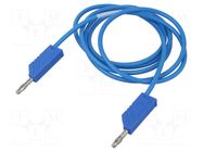 Test lead; 60VDC; 30VAC; 16A; with 4mm axial socket; Len: 1.5m HIRSCHMANN T&M