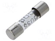 Fuse: fuse; 5A; 125VAC; quick blow; cylindrical,glass; 5x20mm; GMA EATON/BUSSMANN