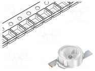 LED; UV; 120°; 750mA; 3W; 410÷420nm; 3.5÷4VDC; SMD; Front: convex OPTOSUPPLY