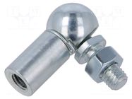 Ball joint; M8; inside; steel; angular,with protection ELESA+GANTER