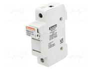 Fuse base; 10x38mm; for DIN rail mounting; 32A; Poles: 1; 1kVDC LOVATO ELECTRIC
