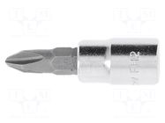 Socket; socket spanner,Phillips; PH1; 1/4"; Chrom-vanadium steel HÖGERT TECHNIK