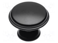 Knob; Ø: 28mm; H: 20.5mm; zamak; CENTO; Plating: varnish; furniture GTV Poland