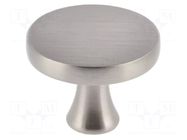 Knob; Ø: 33.5mm; H: 26mm; zamak; DUNE; Plating: galvanized; furniture GTV Poland