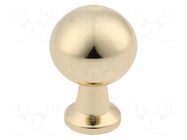 Knob; Ø: 23mm; H: 33mm; zamak; NORD; Plating: galvanized; furniture GTV Poland