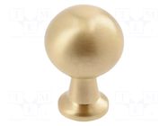 Knob; Ø: 23mm; H: 33mm; zamak; NORD; Plating: galvanized; furniture GTV Poland