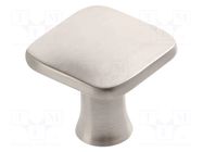 Knob; H: 27mm; zamak; W: 30mm; L: 30mm; PIAZZA; furniture; square GTV Poland