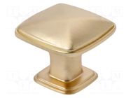 Knob; H: 24mm; zamak; W: 30mm; L: 30mm; POINT; Plating: galvanized GTV Poland