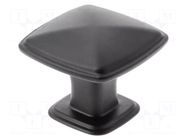 Knob; H: 24mm; zamak; W: 30mm; L: 30mm; POINT; Plating: varnish; square GTV Poland