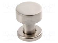 Knob; Ø: 25.8mm; H: 30.8mm; zamak; RING; Plating: galvanized; round GTV Poland