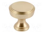 Knob; Ø: 25mm; H: 24mm; zamak; SONET; Plating: galvanized; furniture GTV Poland