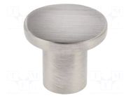 Knob; Ø: 24mm; H: 21mm; zamak; Plating: galvanized; furniture; round GTV Poland