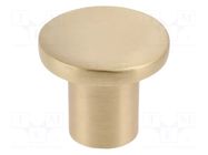 Knob; Ø: 24mm; H: 21mm; zamak; Plating: galvanized; furniture; round GTV Poland