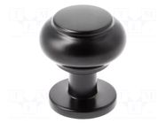 Knob; Ø: 27.6mm; H: 31mm; zamak; Plating: varnish; furniture; sphere GTV Poland