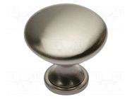 Knob; Ø: 30mm; H: 29mm; zamak; TERNI; Plating: galvanized; furniture GTV Poland