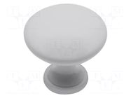Knob; Ø: 30mm; H: 29mm; zamak; TERNI; Plating: varnish; furniture GTV Poland