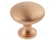 Knob; Ø: 30mm; H: 29mm; zamak; TERNI; Plating: galvanized; furniture GTV Poland