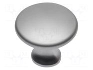 Knob; Ø: 29mm; H: 25mm; zamak; UDINE; Plating: galvanized; furniture GTV Poland