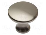 Knob; Ø: 29mm; H: 25mm; zamak; UDINE; Plating: galvanized; furniture GTV Poland