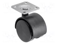 Furniture wheel; Ø: 50mm GTV Poland