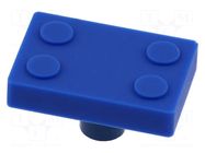 Knob; H: 30mm; rubber,zamak; W: 45mm; for childrens; BLOCK GTV Poland