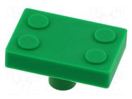 Knob; H: 30mm; rubber,zamak; W: 45mm; for childrens; BLOCK GTV Poland