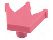 Knob; H: 41.5mm; rubber,zamak; W: 50mm; for childrens; CROWN GTV Poland