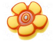 Knob; Ø: 44mm; rubber,zamak; for childrens; KID; furniture GTV Poland