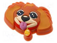 Knob; rubber,zamak; W: 43mm; L: 48mm; for childrens; KID; furniture GTV Poland