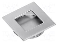 Holder; ZnAL; aluminium; H: 10mm; L: 40mm; W: 40mm; B226; recessed GTV Poland