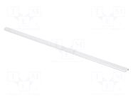 Holder; aluminium; white; H: 17mm; L: 1200mm; W: 40mm; HEXA GTV Poland