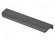 Holder; aluminium; matt black; H: 17mm; L: 190mm; W: 40mm; HEXA GTV Poland