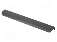 Holder; aluminium; matt black; H: 17mm; L: 290mm; W: 40mm; HEXA GTV Poland