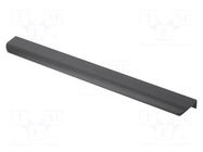 Holder; aluminium; matt black; H: 17mm; L: 360mm; W: 40mm; HEXA GTV Poland