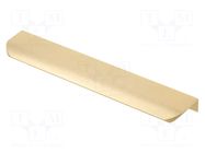 Holder; aluminium; golden; H: 17mm; L: 225mm; W: 40mm; HEXA GTV Poland