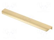 Holder; aluminium; golden; H: 17mm; L: 290mm; W: 40mm; HEXA GTV Poland