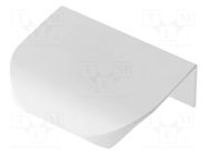 Holder; aluminium; white; H: 17mm; L: 50mm; W: 40mm; Holes pitch: 32mm GTV Poland